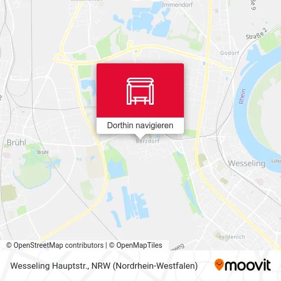 Wesseling Hauptstr. Karte