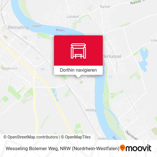 Wesseling Bolemer Weg Karte