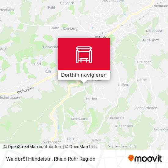 Waldbröl Händelstr. Karte
