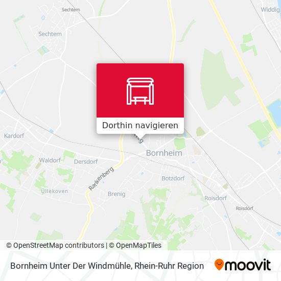 Bornheim Unter Der Windmühle Karte