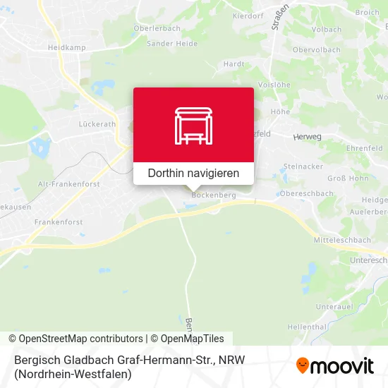 Bergisch Gladbach Graf-Hermann-Str. Karte