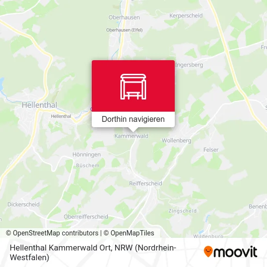 Hellenthal Kammerwald Ort Karte