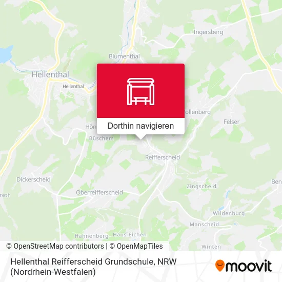 Hellenthal Reifferscheid Grundschule Karte