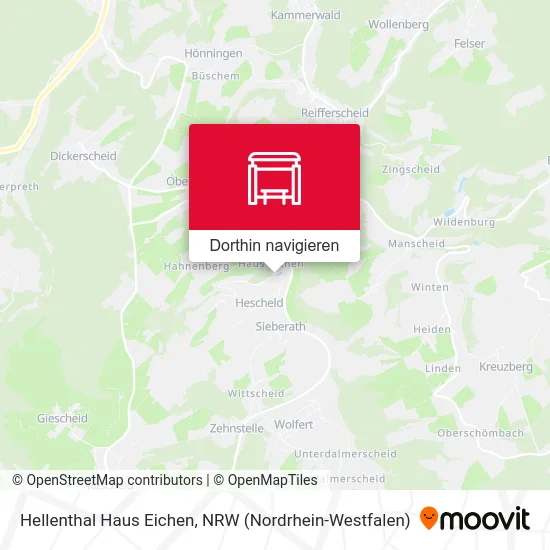Hellenthal Haus Eichen Karte