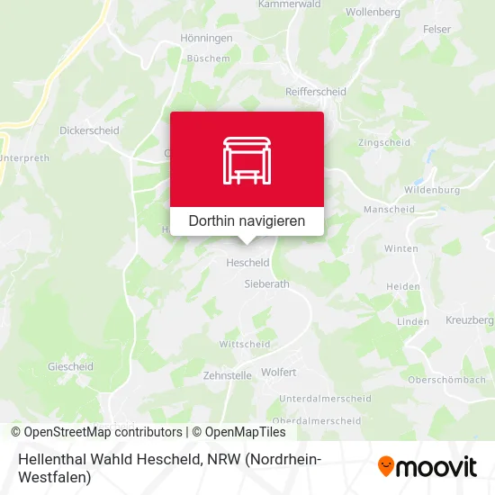 Hellenthal Wahld Hescheld Karte