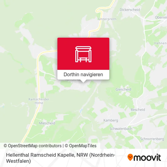 Hellenthal Ramscheid Kapelle Karte