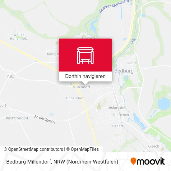 Bedburg Millendorf Karte