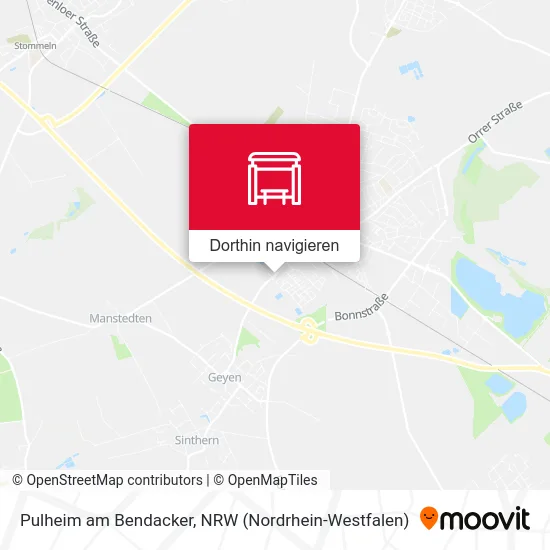 Pulheim am Bendacker Karte