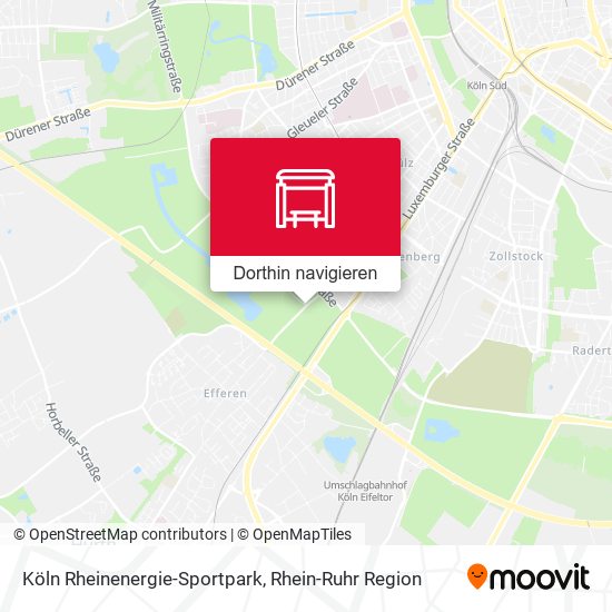 Köln Rheinenergie-Sportpark Karte