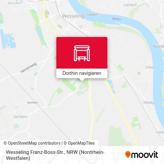 Wesseling Franz-Boss-Str. Karte