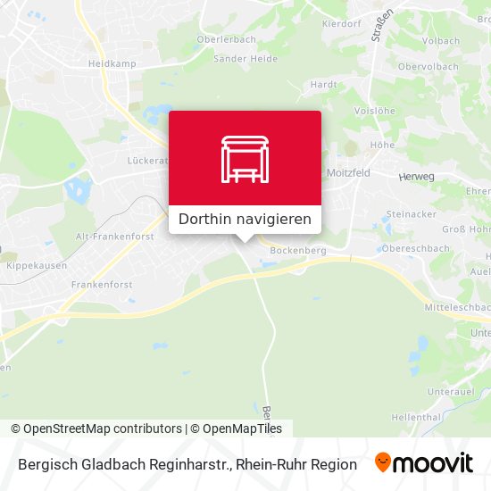 Bergisch Gladbach Reginharstr. Karte