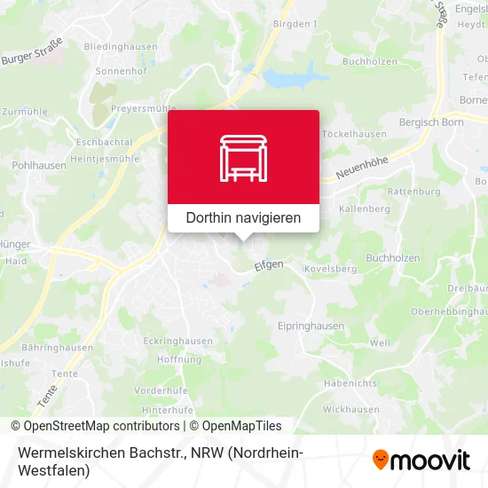 Wermelskirchen Bachstr. Karte