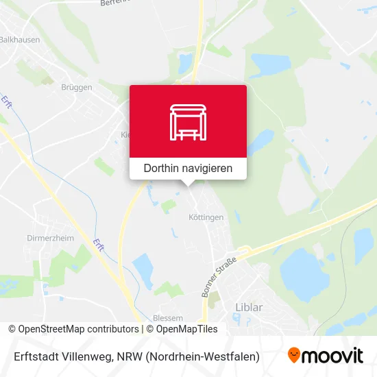 Erftstadt Villenweg Karte