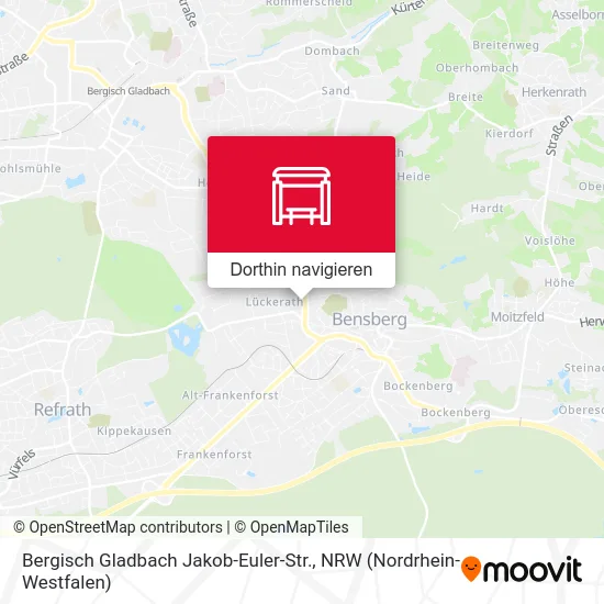 Bergisch Gladbach Jakob-Euler-Str. Karte