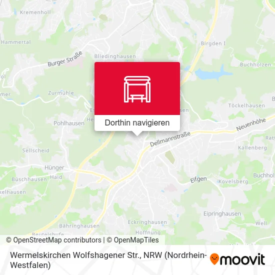 Wermelskirchen Wolfshagener Str. Karte