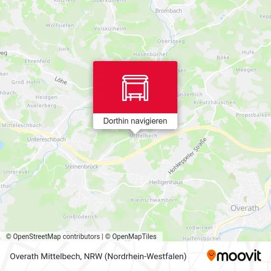 Overath Mittelbech Karte