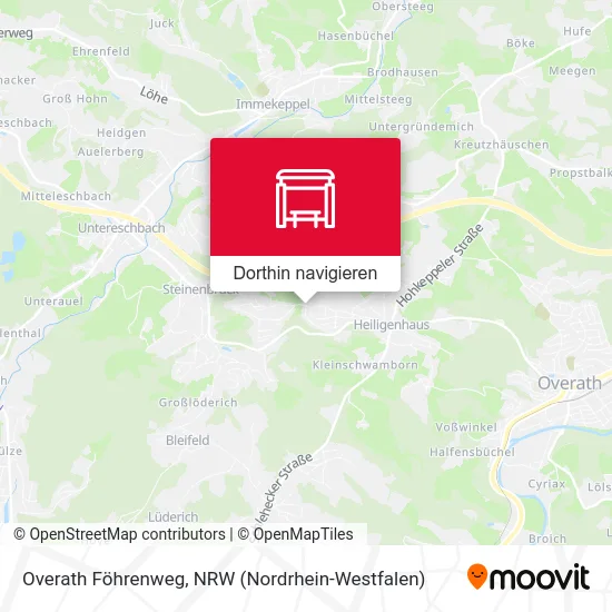 Overath Föhrenweg Karte