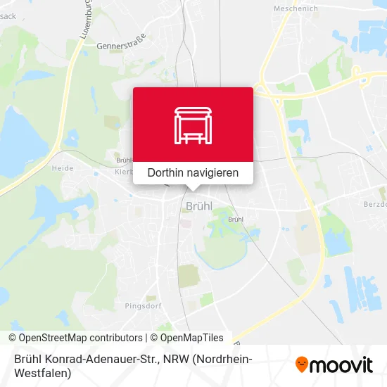 Brühl Konrad-Adenauer-Str. Karte
