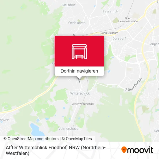 Alfter Witterschlick Friedhof Karte