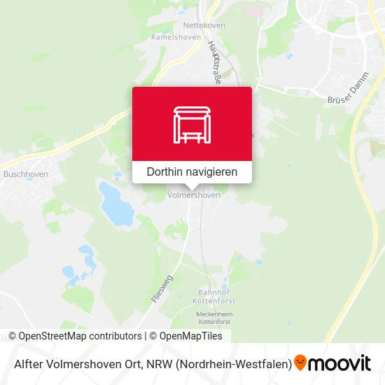 Alfter Volmershoven Ort Karte