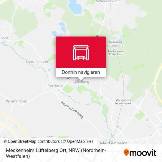 Meckenheim Lüftelberg Ort Karte