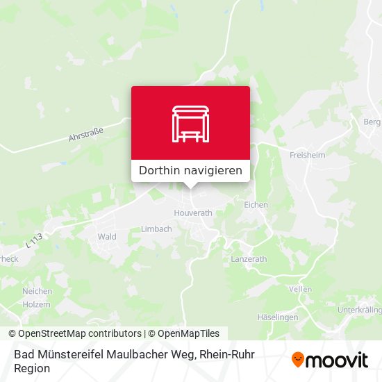 Bad Münstereifel Maulbacher Weg Karte
