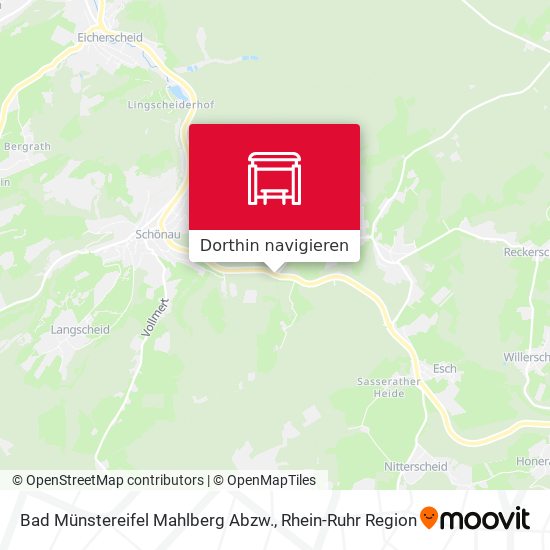 Bad Münstereifel Mahlberg Abzw. Karte