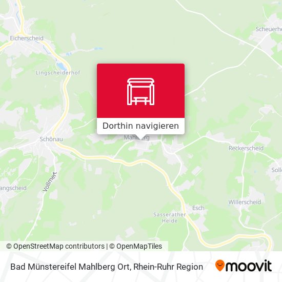 Bad Münstereifel Mahlberg Ort Karte
