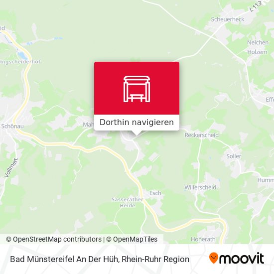 Bad Münstereifel An Der Hüh Karte