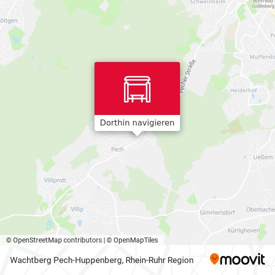 Wachtberg Pech-Huppenberg Karte