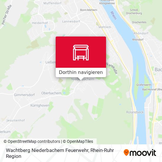 Wachtberg Niederbachem Feuerwehr Karte