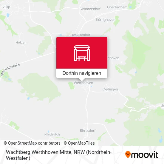 Wachtberg Werthhoven Mitte Karte