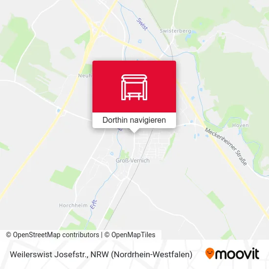 Weilerswist Josefstr. Karte