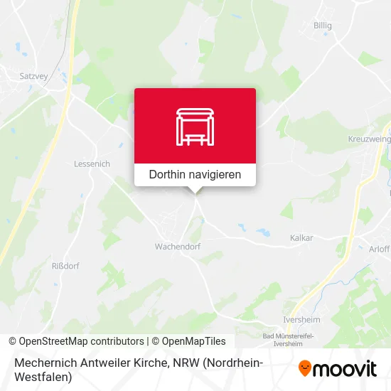 Mechernich Antweiler Kirche Karte