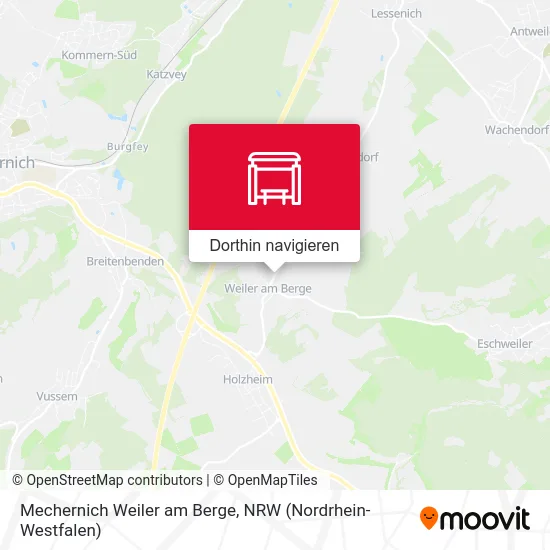 Mechernich Weiler am Berge Karte