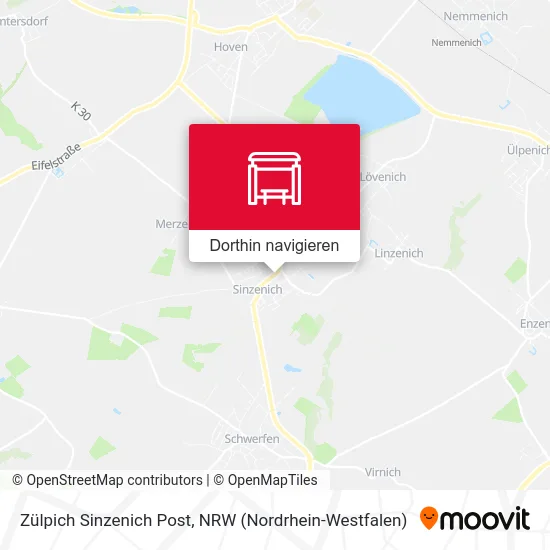 Zülpich Sinzenich Post Karte