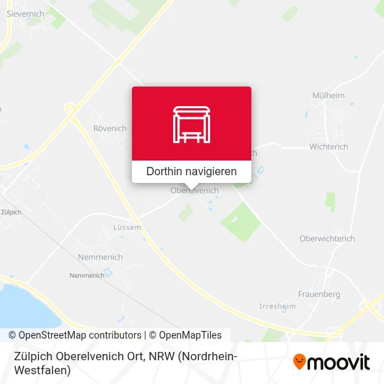 Zülpich Oberelvenich Ort Karte