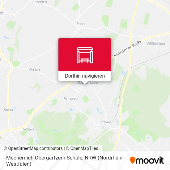 Mechernich Obergartzem Schule Karte