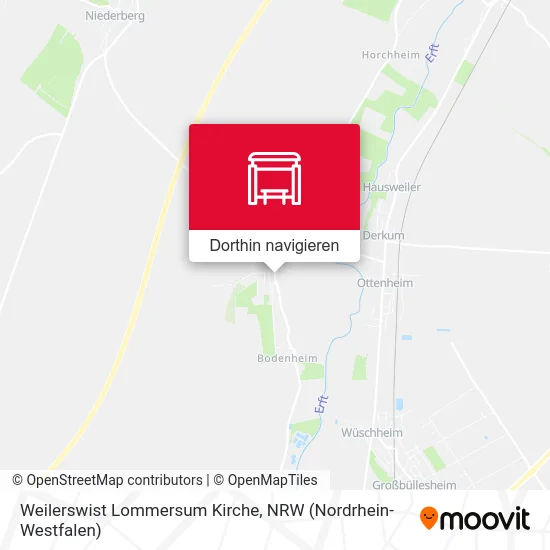 Weilerswist Lommersum Kirche Karte