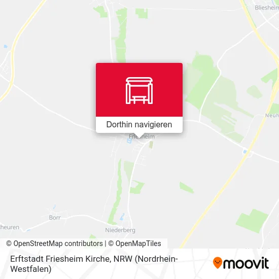 Erftstadt Friesheim Kirche Karte