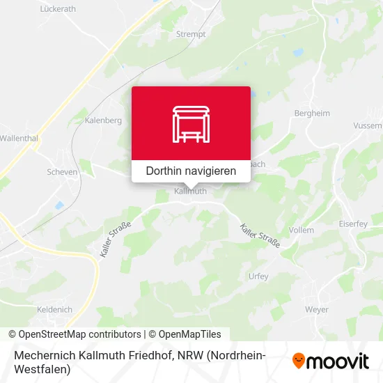 Mechernich Kallmuth Friedhof Karte