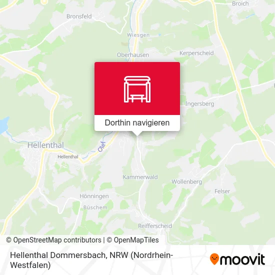 Hellenthal Dommersbach Karte