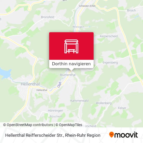 Hellenthal Reifferscheider Str. Karte