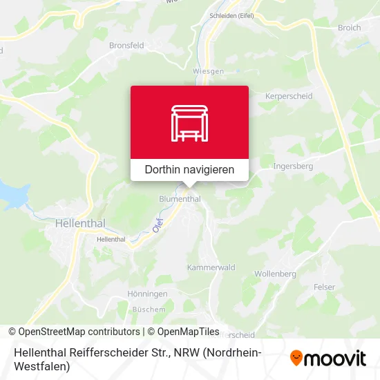 Hellenthal Reifferscheider Str. Karte