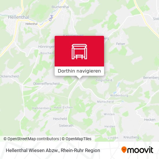 Hellenthal Wiesen Abzw. Karte