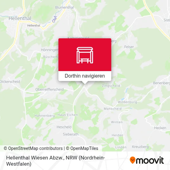 Hellenthal Wiesen Abzw. Karte