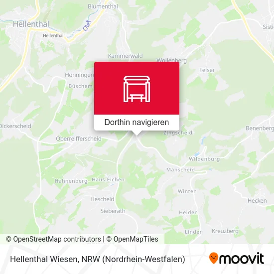 Hellenthal Wiesen Karte