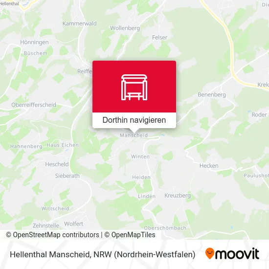 Hellenthal Manscheid Karte