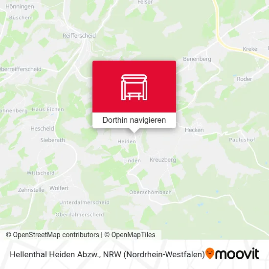 Hellenthal Heiden Abzw. Karte