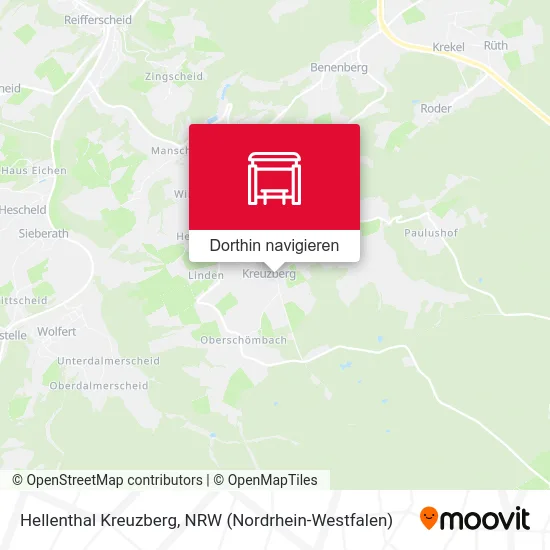 Hellenthal Kreuzberg Karte